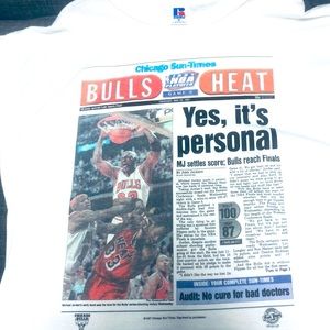 Vintage 1997 MJ Officially Licensed Chicago Bulls/Chicago Sun-Times Sports Page